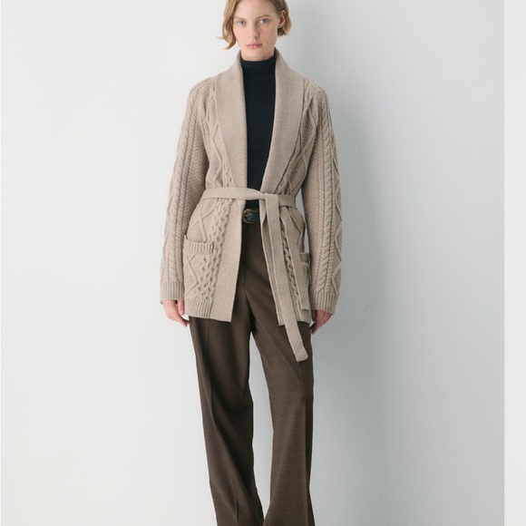 Sweaters - ISO/Looking for : heritage knit merino wool open front cardigan